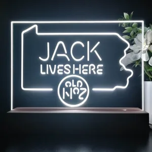 Jack Daniel's Jack Lives Here Pennsylvania LED Desk Light