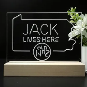 Jack Daniel's Jack Lives Here Pennsylvania LED Desk Light