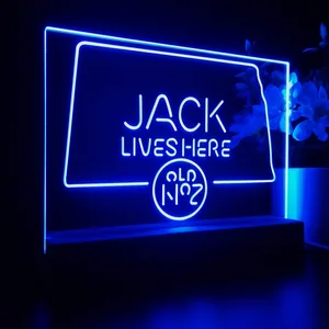 Jack Daniel's Jack Lives Here South Dakota LED Desk Light