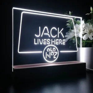 Jack Daniel's Jack Lives Here South Dakota LED Desk Light