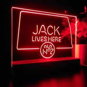 Jack Daniel's Jack Lives Here South Dakota LED Desk Light