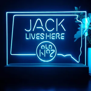 Jack Daniel's Jack Lives Here South Dakota LED Desk Light