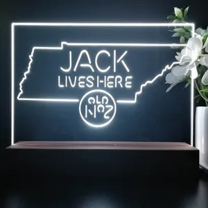 Jack Daniel's Jack Lives Here Tennessee LED Desk Light