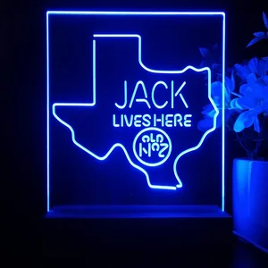 Jack Daniel's Jack Lives Here Texas LED Desk Light