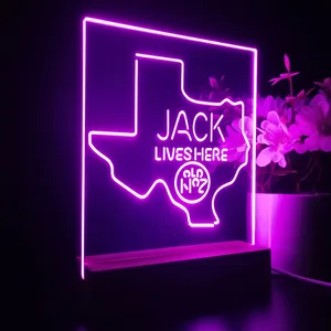 Jack Daniel's Jack Lives Here Texas LED Desk Light