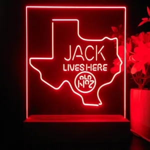 Jack Daniel's Jack Lives Here Texas LED Desk Light