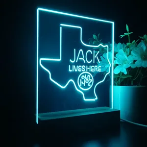 Jack Daniel's Jack Lives Here Texas LED Desk Light