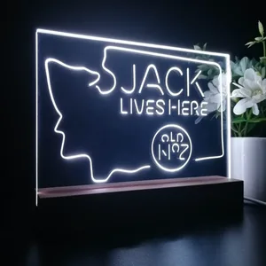 Jack Daniel's Jack Lives Here Washington LED Desk Light