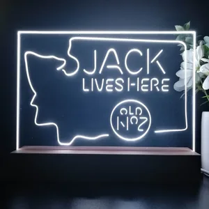 Jack Daniel's Jack Lives Here Washington LED Desk Light