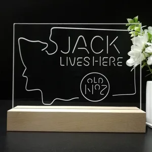 Jack Daniel's Jack Lives Here Washington LED Desk Light