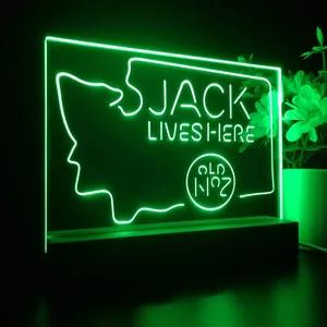 Jack Daniel's Jack Lives Here Washington LED Desk Light