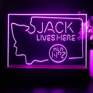 Jack Daniel's Jack Lives Here Washington LED Desk Light