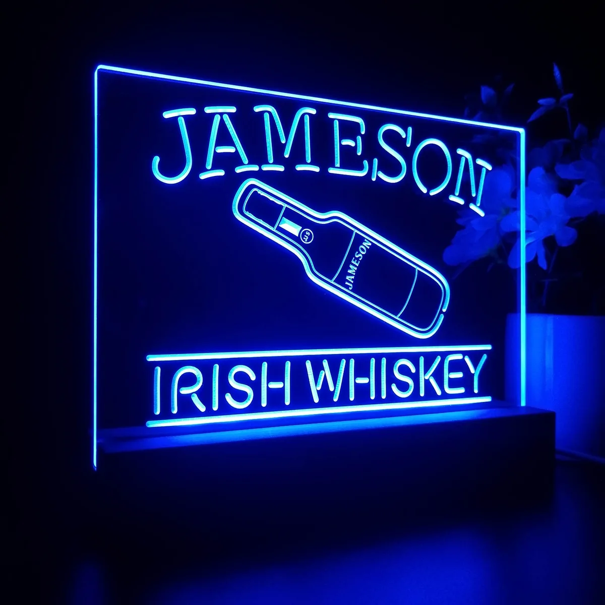 Jameson Irish Whiskey Bottle LED Desk Light