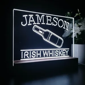 Jameson Irish Whiskey Bottle LED Desk Light