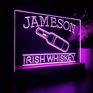 Jameson Irish Whiskey Bottle LED Desk Light
