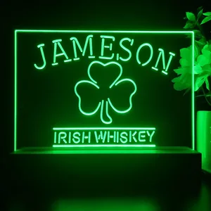 Jameson Irish Whiskey Leaf 1 LED Desk Light