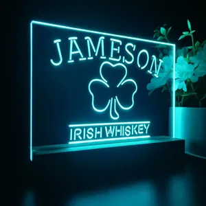 Jameson Irish Whiskey Leaf 1 LED Desk Light