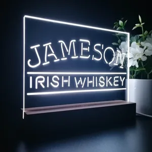 Jameson Irish Whiskey Logo 1 LED Desk Light