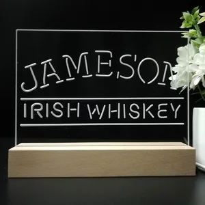 Jameson Irish Whiskey Logo 1 LED Desk Light