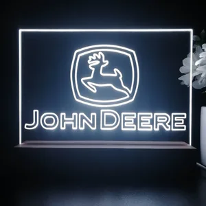 John Deere Logo 2 LED Desk Light