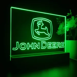John Deere Logo 2 LED Desk Light