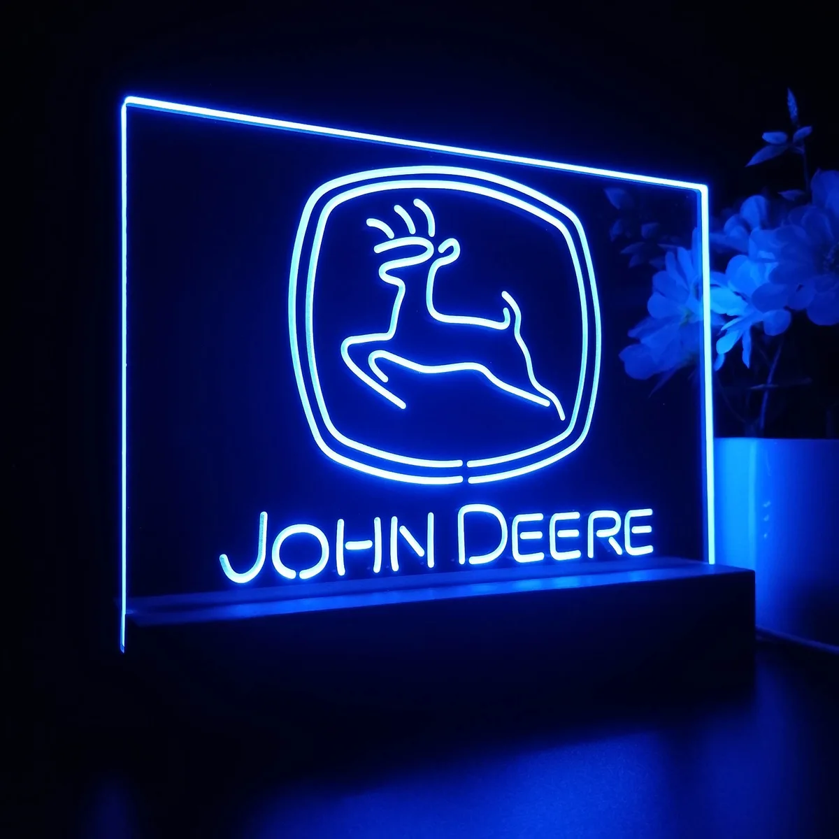John Deere Logo LED Desk Light