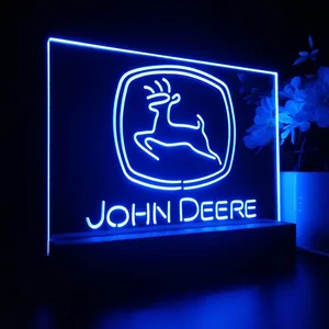 John Deere Logo LED Desk Light