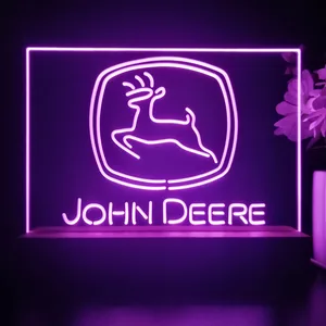 John Deere Logo LED Desk Light