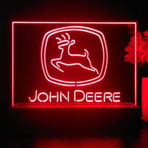 John Deere Logo LED Desk Light