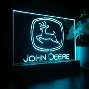 John Deere Logo LED Desk Light