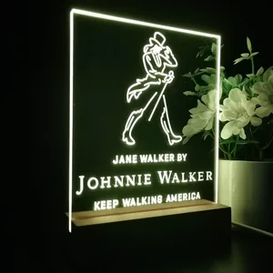 Johnnie Walker Jane Walker Keep Walking America LED Desk Light