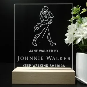 Johnnie Walker Jane Walker Keep Walking America LED Desk Light