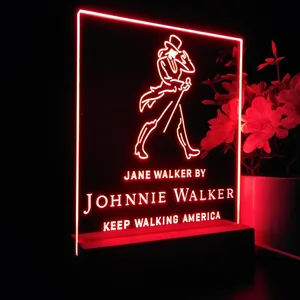 Johnnie Walker Jane Walker Keep Walking America LED Desk Light