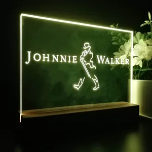 Johnnie Walker Logo Capital LED Desk Light