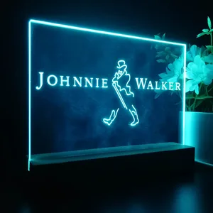 Johnnie Walker Logo Capital LED Desk Light