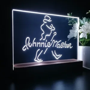 Johnnie Walker Logo Cursive LED Desk Light