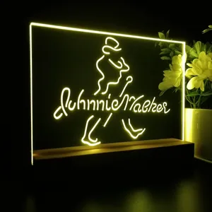 Johnnie Walker Logo Cursive LED Desk Light