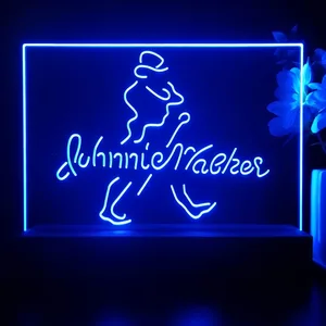 Johnnie Walker Logo Cursive LED Desk Light