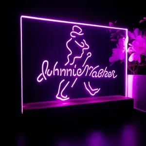 Johnnie Walker Logo Cursive LED Desk Light