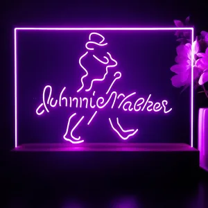 Johnnie Walker Logo Cursive LED Desk Light