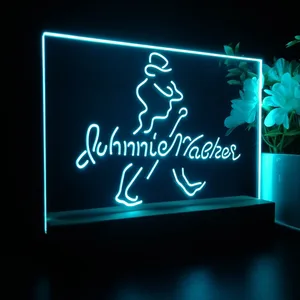 Johnnie Walker Logo Cursive LED Desk Light