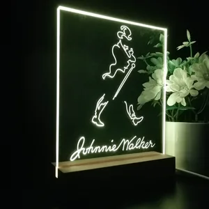 Johnnie Walker Logo LED Desk Light