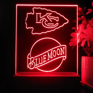 Kansas City Chiefs Blue Moon LED Desk Light
