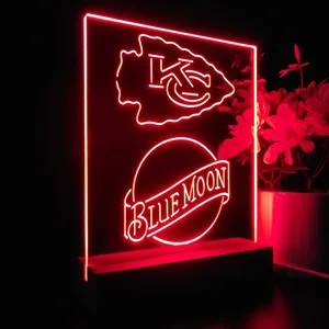 Kansas City Chiefs Blue Moon LED Desk Light