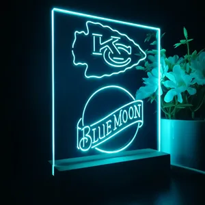 Kansas City Chiefs Blue Moon LED Desk Light