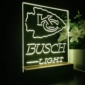 Kansas City Chiefs Busch Light LED Desk Light