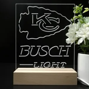 Kansas City Chiefs Busch Light LED Desk Light