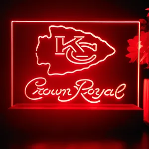 Kansas City Chiefs Crown Royal LED Desk Light