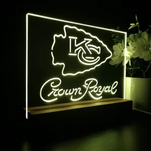 Kansas City Chiefs Crown Royal LED Desk Light