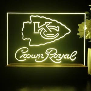Kansas City Chiefs Crown Royal LED Desk Light